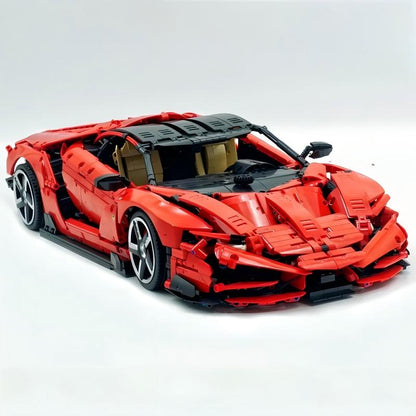 Trilumity Building Block Set: 1:8 Italian Bull Centenary Edition | Red Special Edition (3874-Piece)