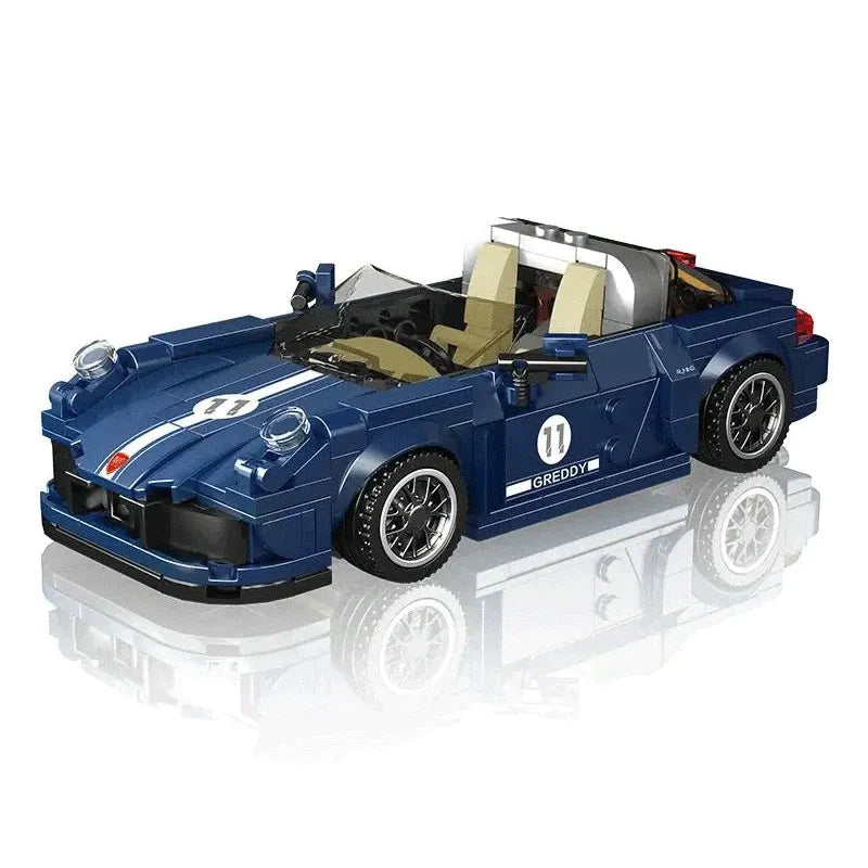Mould King Building Block Set: Mini Porsche 911 Targa Speed Champions, Model K27040