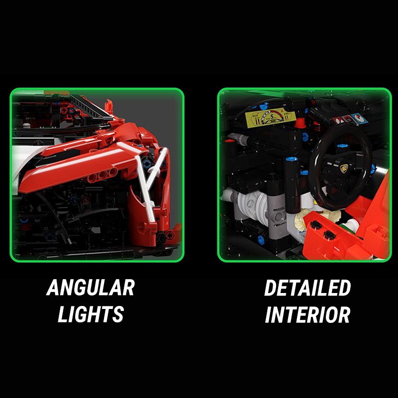 Trilumity Building Block Set: 1:8 Italia Competizione Edition Lamborghini Veneno (3611Piece)