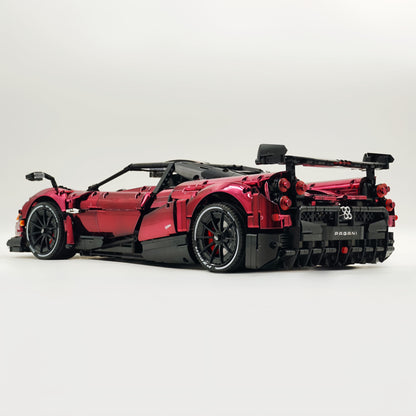 Trilumity Building Block Set: 1: 8 Pagani Huayra Bc Mirror Electroplating Customized Ultimate Edition (4708-Piece)