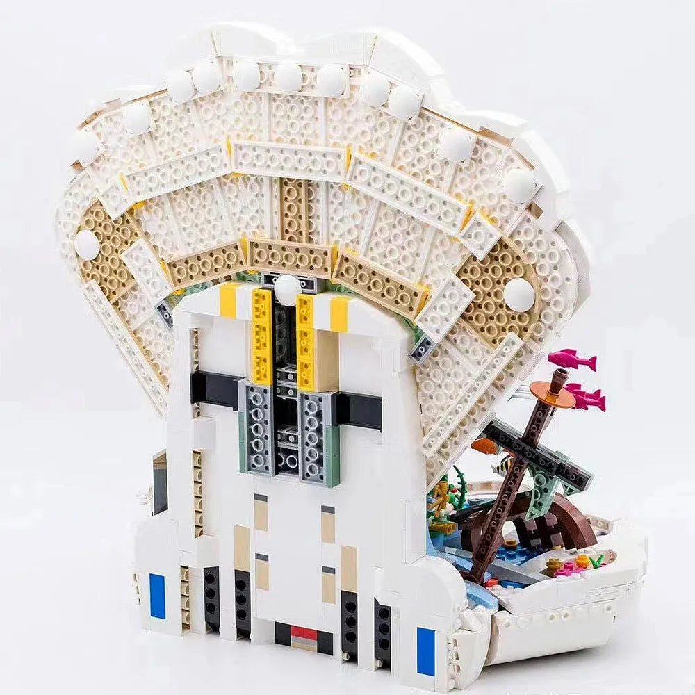 MOC Building Block Set: Little Mermaid Royal Clamshell, Model 68009