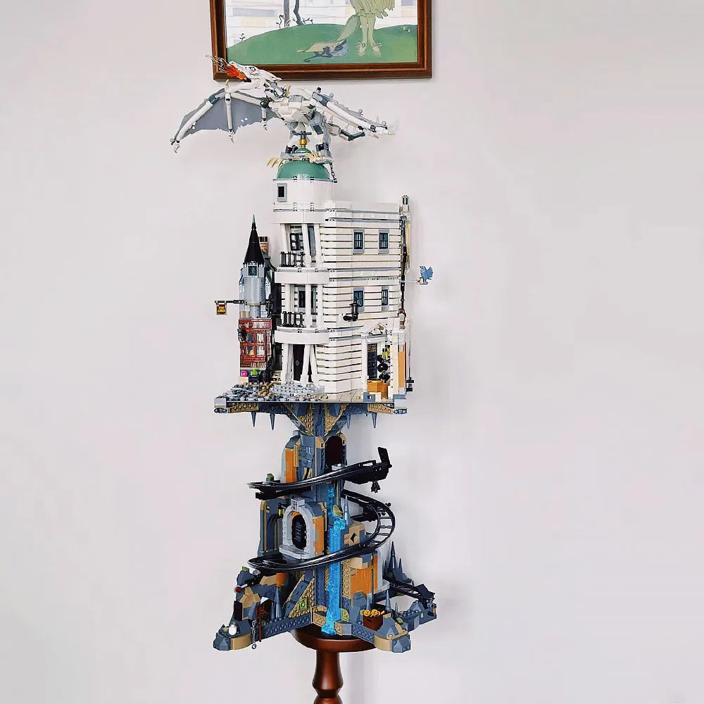MOC Building Block Set: Movie Expert Harry Potter Gringotts Wizarding Bank, Model 90052