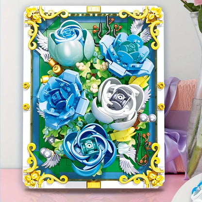 JieStar MOC Building Block Set: Heart Of The Ocean Picture Frame, Model JJ9029