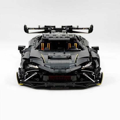 Trilumity Motorized Building Block Set: 1:8 The Ultimate Track-Built Ferrari 296 Supercar (3729-Piece)