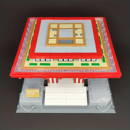 Wange Building Block Set: Famous China Pavilion At Expo 7210