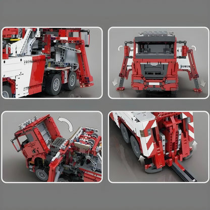 Trilumity Fire & Rescue Truck Building Block Set, 1:8 Scale, Remote Control, 4,883-Piece