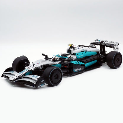 Trilumity Building Block Set: 1:8 Mercedes-Benz Abu Dhabi W15 F1 Racing Car (1936-Piece)