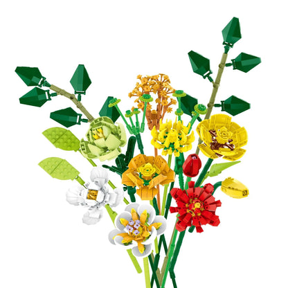 MORK MOC Building Block Set: Flower Bouquet, Model 034001