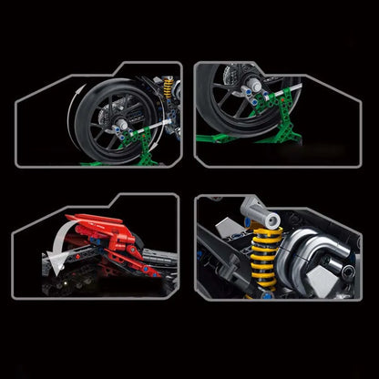 Panlos MOC Building Block Set: Ducati V4 Sport Motorcycle, Model 672105
