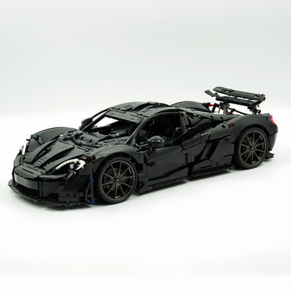Trilumity Building Block Set: 1: 8 The Ultimate British Hybrid Hypercar | Matt Black Custom Edition(3893-Piece)