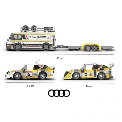 Trilumity Officially Licensed HB Audi WRC Team Building Block Set, 1:18 Scale, 1,362-Piece