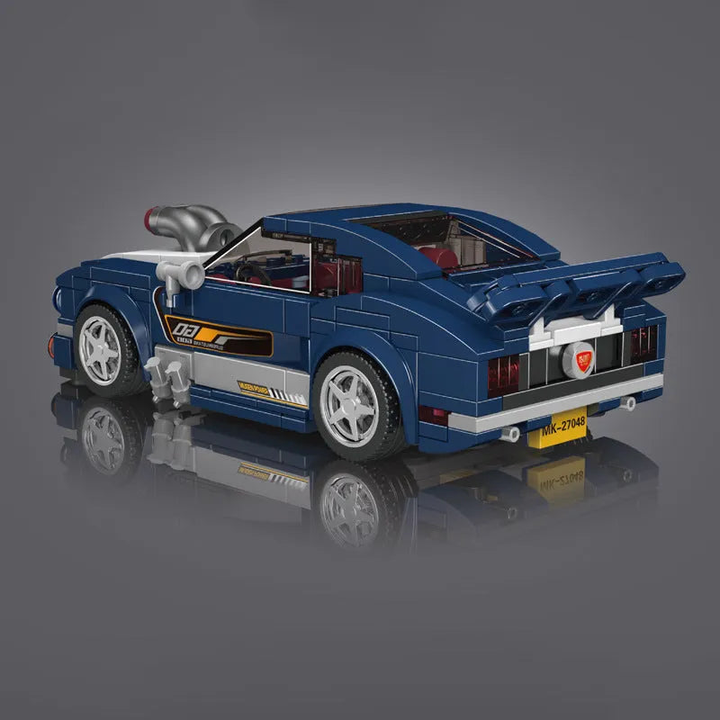 Mould King Building Block Set: Mini Mustang 1967 Speed Champions Car, Model K27048