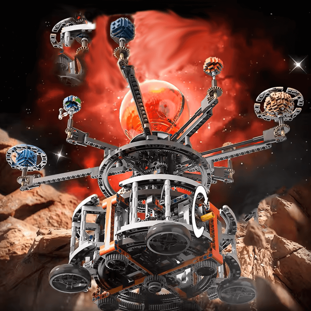 Trilumity Motorised Rotating Solar System Building Block Set, 1,282-Piece