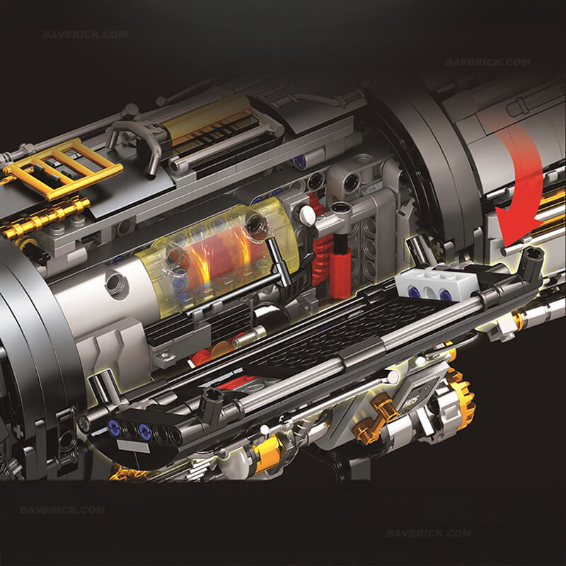 Trilumity Building Block Set: Motorised F35 Turbine Engine (1812Piece)