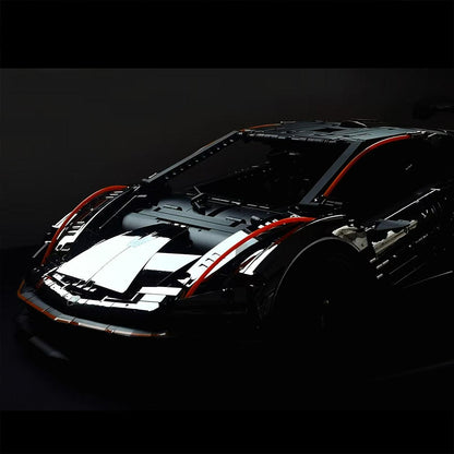 Trilumity Building Block Set: 1: 8 The Ultimate Italian Track-Only V12 Hypercar, Mirror Red Plated Limited Edition (4100+Piece)