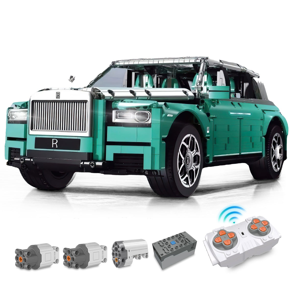 Trilumity Building Block Set: 1:8 Rolls-Royce Cullinan with Remote Concrol | Bavbrick.com