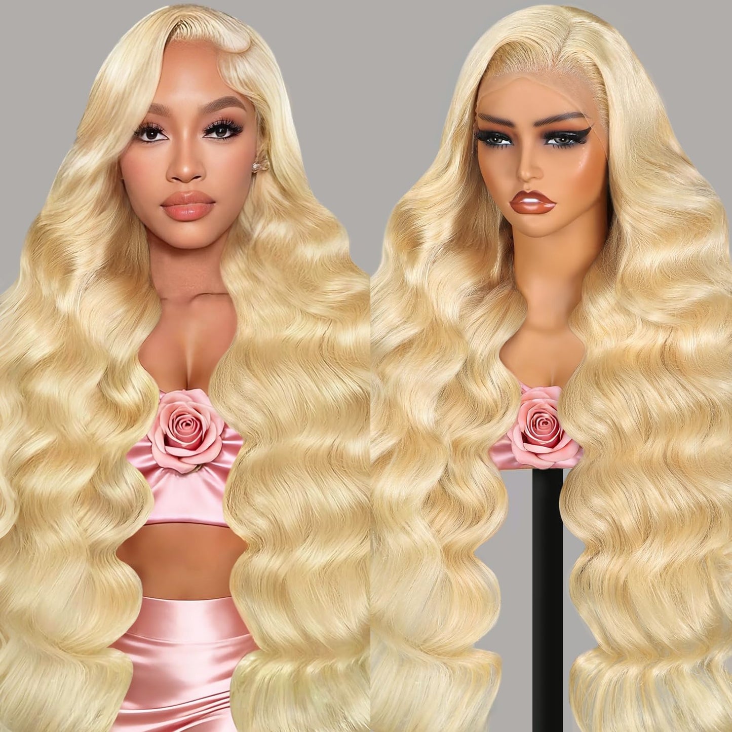 Trilumity 613 13X6 Hd Transparent Body Wave Brazilian Virgin Hair - Natural Black Hair Replacement Wig
