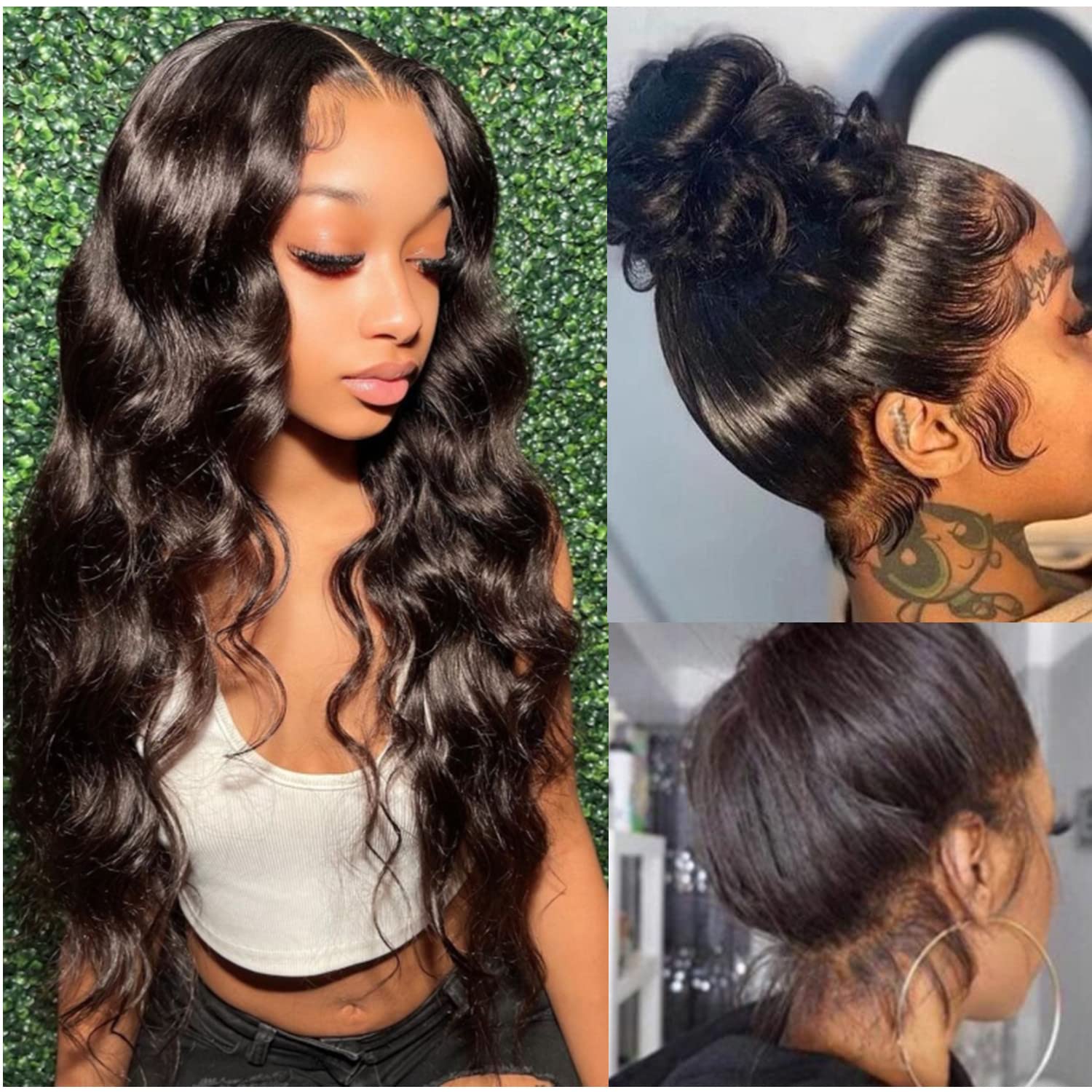 Trilumity 360 Full Body Wave Brazilian Virgin Hair - Natural Black Hair Replacement Wig