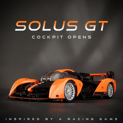 Trilumity Building Block Set: 1:14 British Racing Tech Solus GT Set with Remote Control (817-Piece)