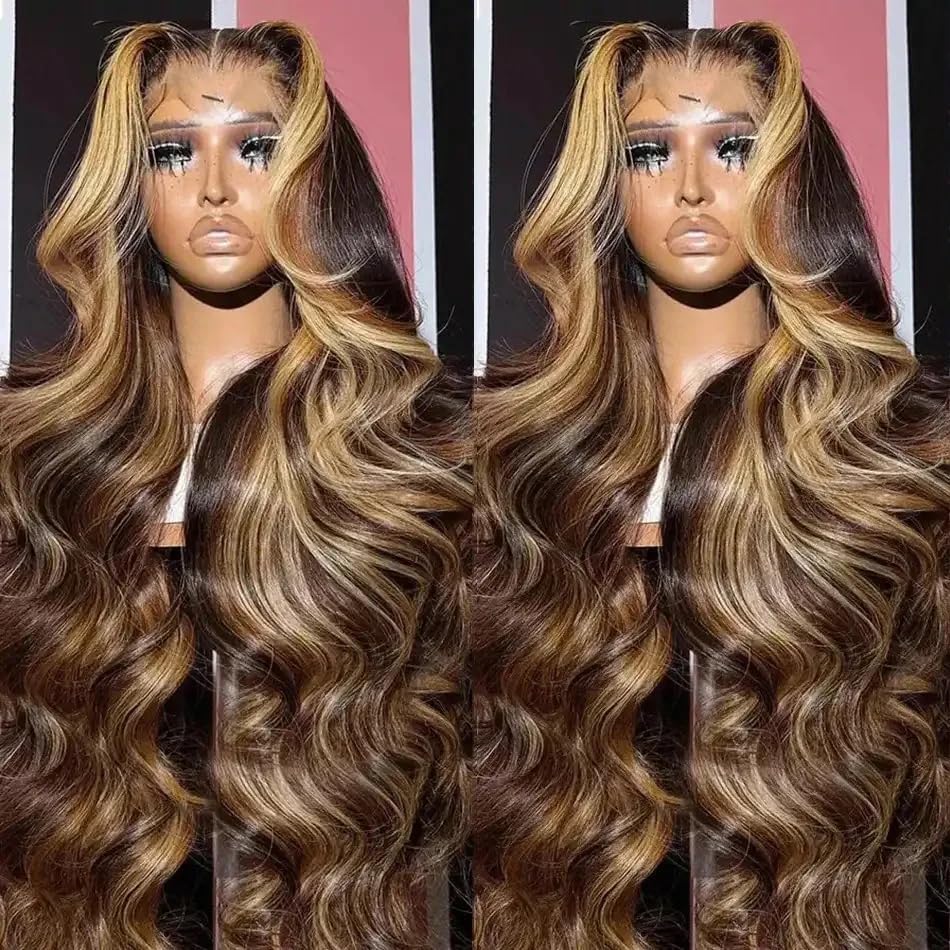 Trilumity Honey Blonde 13X4 Hd Body Wave Human Hair - Honey Blonde Hair Replacement Wig
