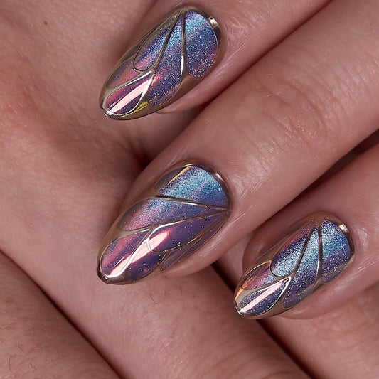 Trilumity Press On Nails Reusable Short Almond Soft Gel - Nude Pink Press On Nails