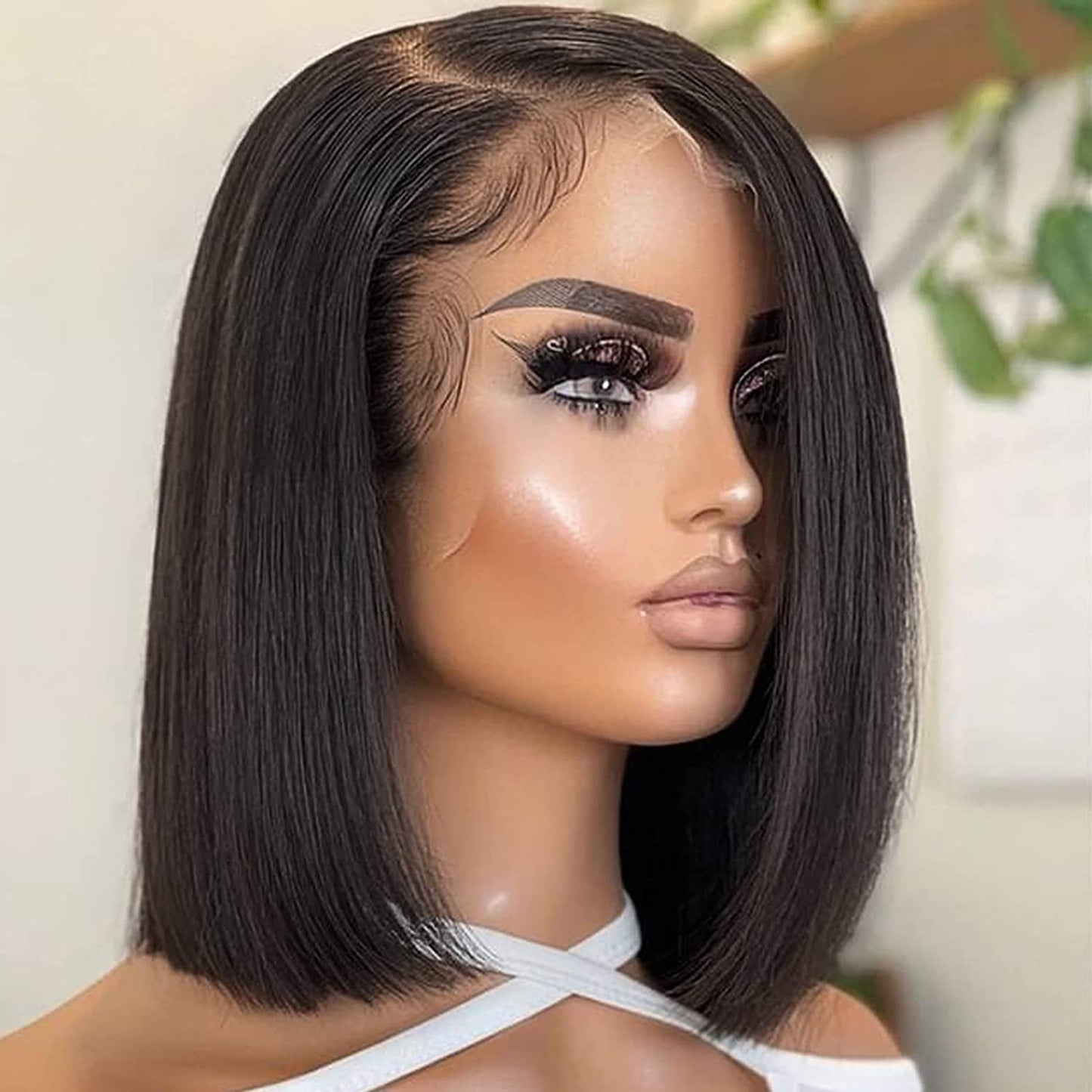 Trilumity Ultra Fitted 13X6 Straight Human Hair - Natural Black Hair Replacement Wig