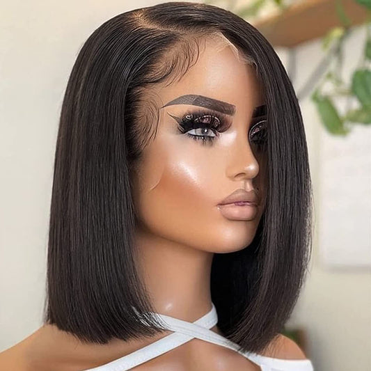Trilumity Ultra Fitted 13X6 Straight Human Hair - Natural Black Hair Replacement Wig