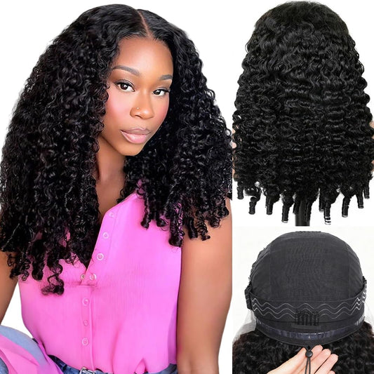 Trilumity Burmese 13X6 250 Density Curly Human Hair - Natural Color Hair Replacement Wig