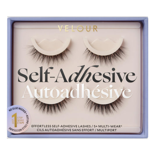 Trilumity Effortless Self-Adhesive Strip Faux Mink Fiber - Black False Lashes