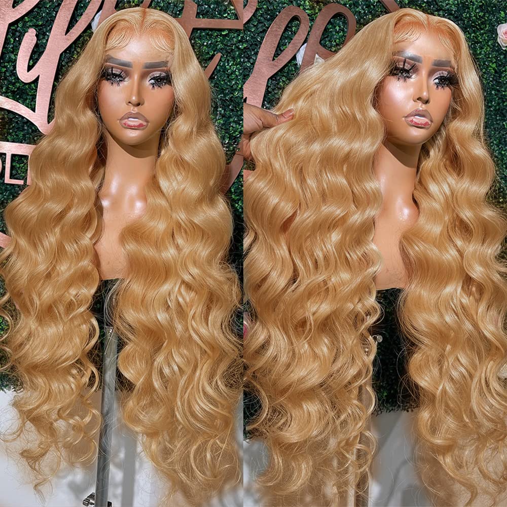 Trilumity Honey Blonde 13X6 Body Wave Human Hair - Honey Blonde Hair Replacement Wig