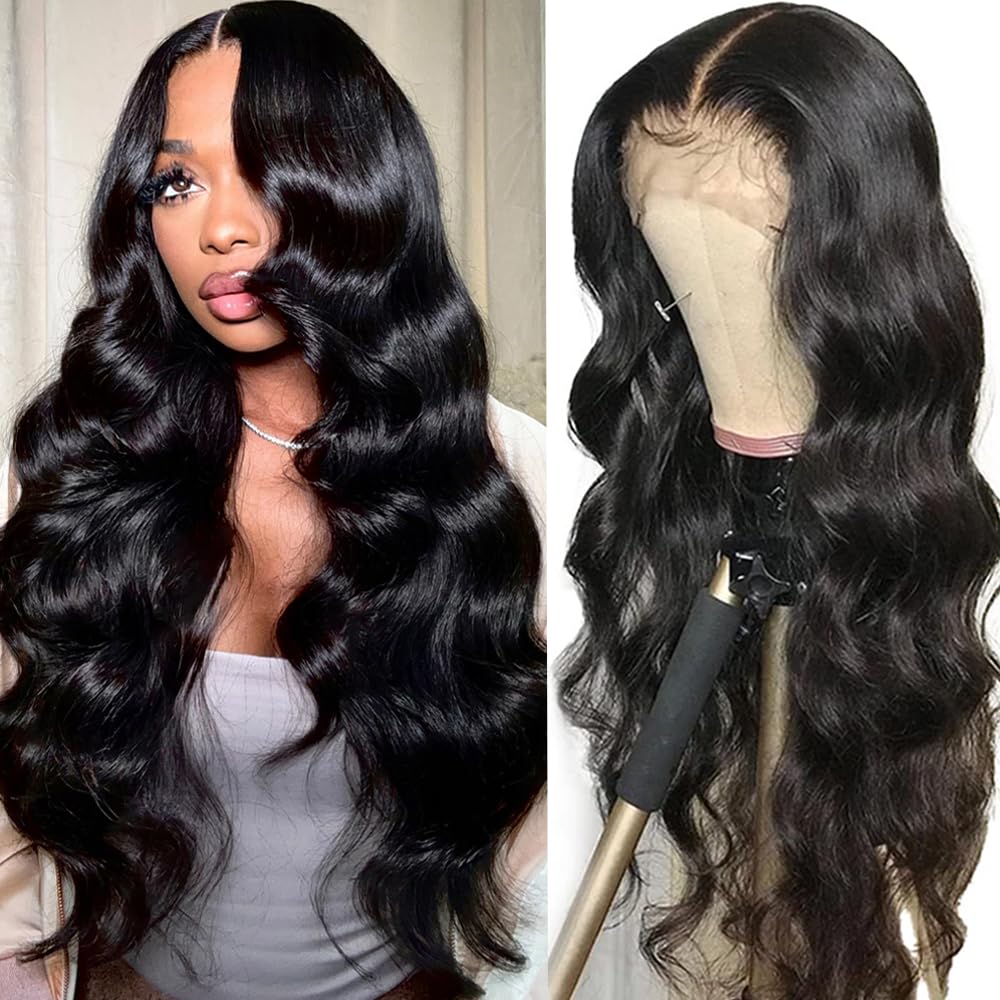 Trilumity 13X6 200 Density With Deep Wave Human Hair - Natural Color Hair Replacement Wig
