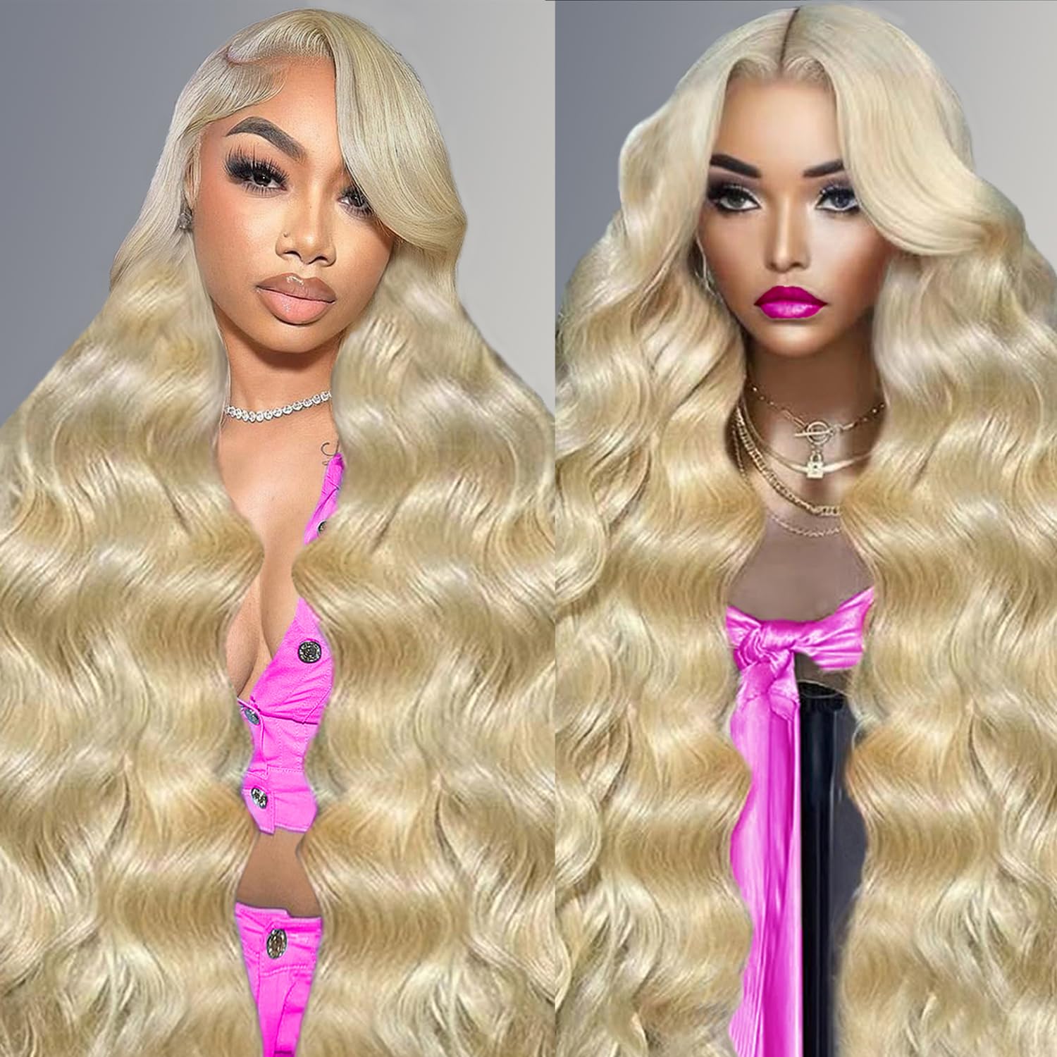 Trilumity 613 13X6 200 Body Wave Human Hair - Natural Black Hair Replacement Wig