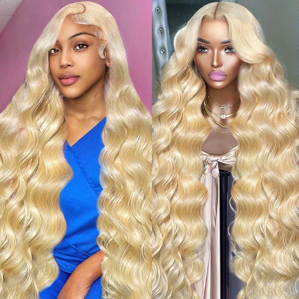 Trilumity 613 13X6 200 Density Body Wave Human Hair - 613 Blonde Hair Replacement Wig