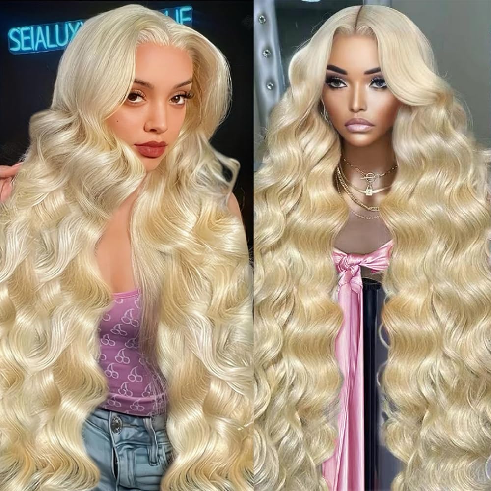 Trilumity 613 13X6 200 Body Wave Human Hair - Natural Black Hair Replacement Wig