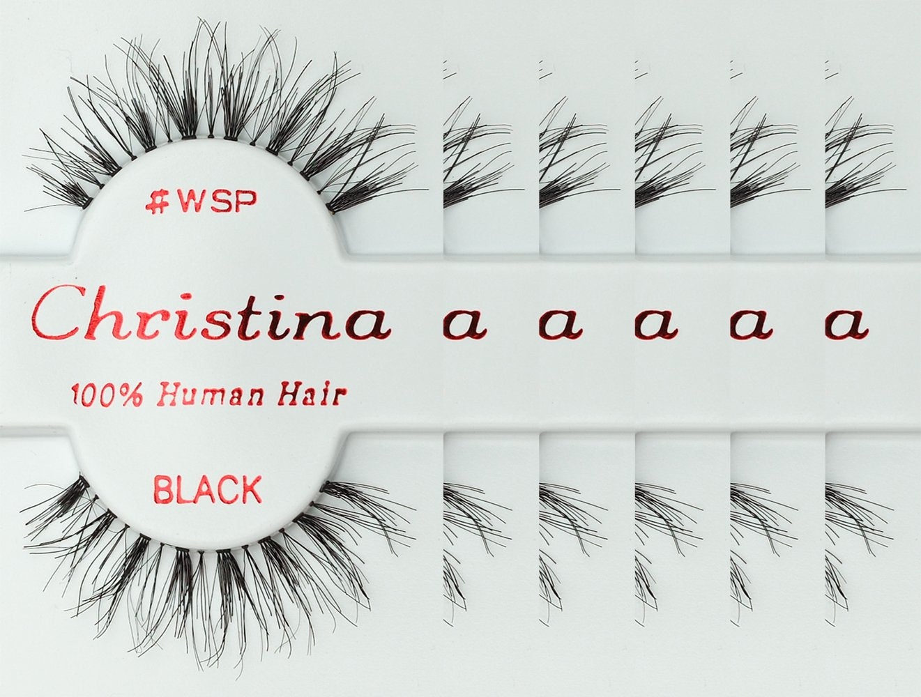 Trilumity 6 Packs Wispy Cat Eye Faux Mink Fiber - Black False Lashes
