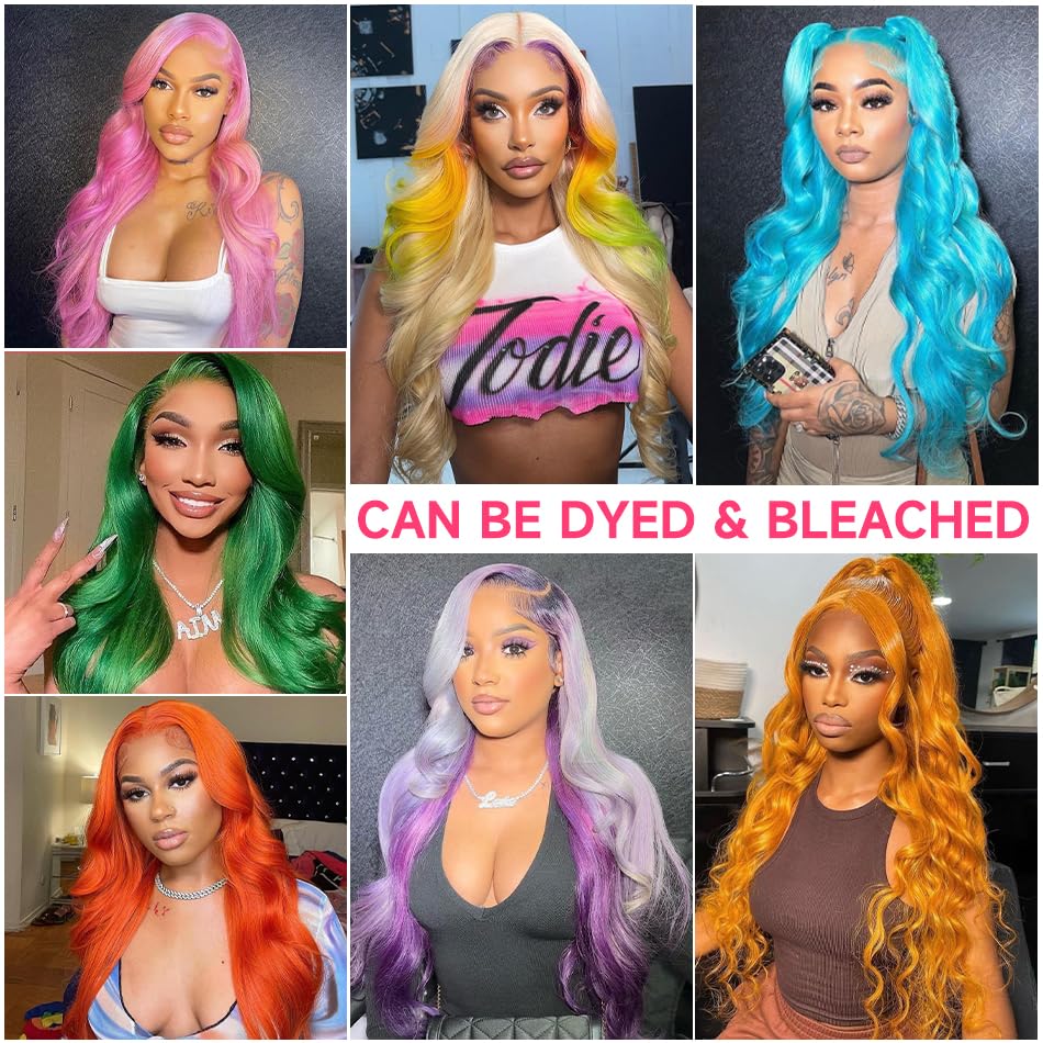 Trilumity 613 13X6 200 Density Body Wave Human Hair - 613 Blonde Hair Replacement Wig