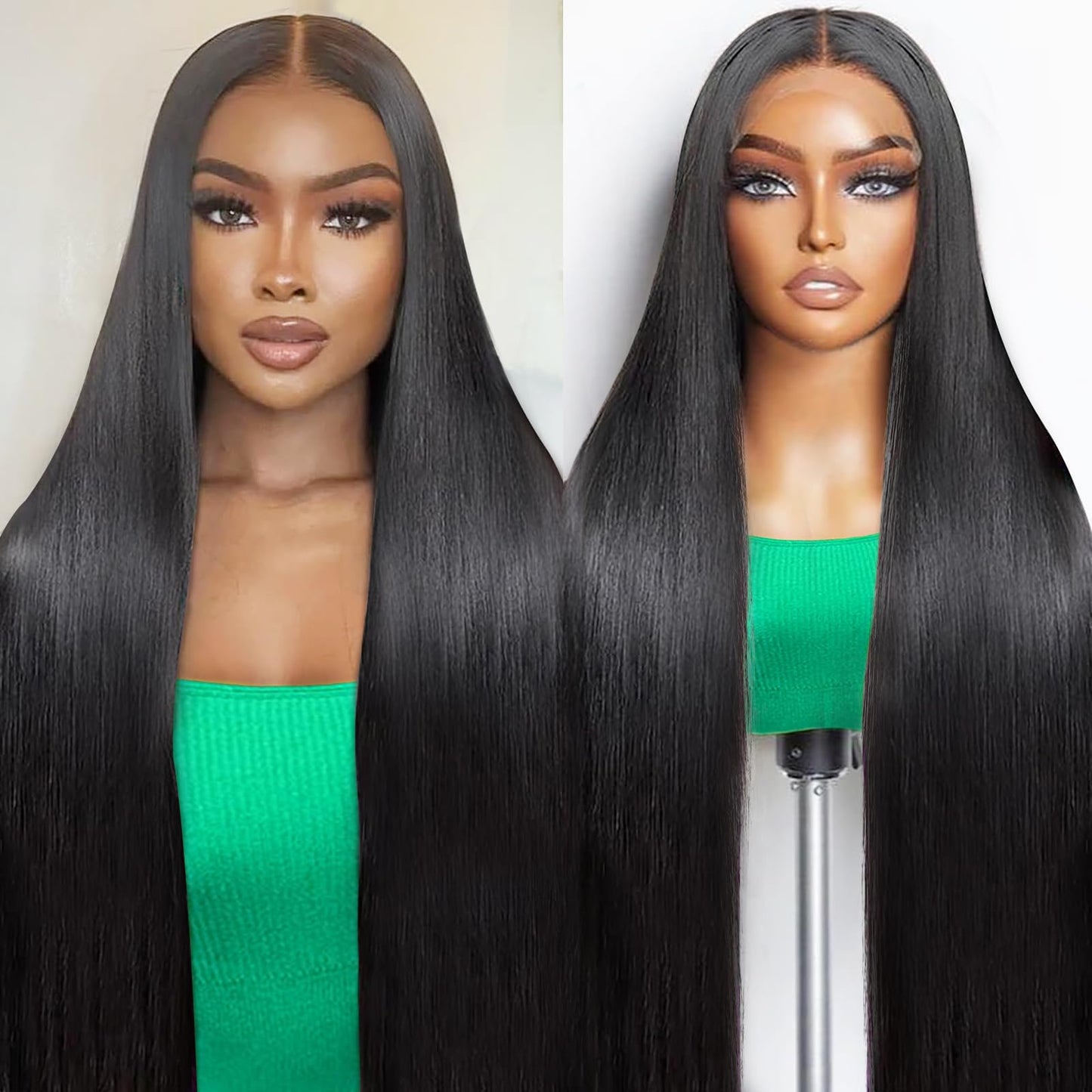 Trilumity 13X6 Straight Straight 13X6 Straight 100% Human Hair - Natural Color Hair Replacement Wig