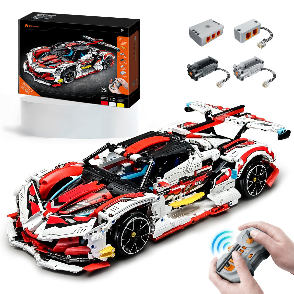 Trilumity Apollo MOC, Drift Building Block Set, 1:10 Scale, Remote Control, 2,732-Piece