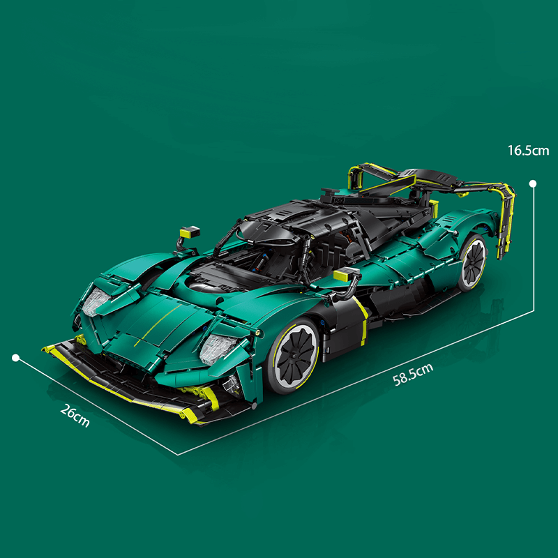 Trilumity Building Block Set: 1: 8 Aston Martin Valkyrie Hypercar (3869-Piece)