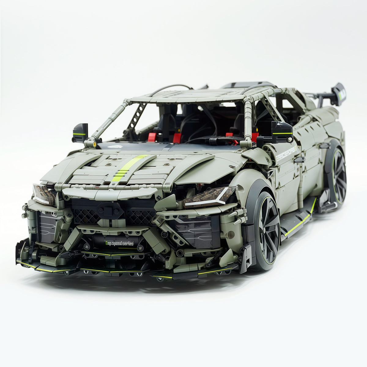 Trilumity Motorized Building Block Set: 1:8 The Ultimate Italian Super Suv | Remote Controlled | Grey Plating Limited Edition- 3223Piece