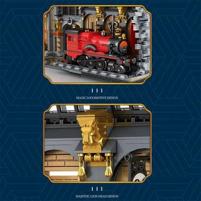 Reobrix MOC Building Block Set: Harry Potter MOC Movie Magic Station, Model RE66031