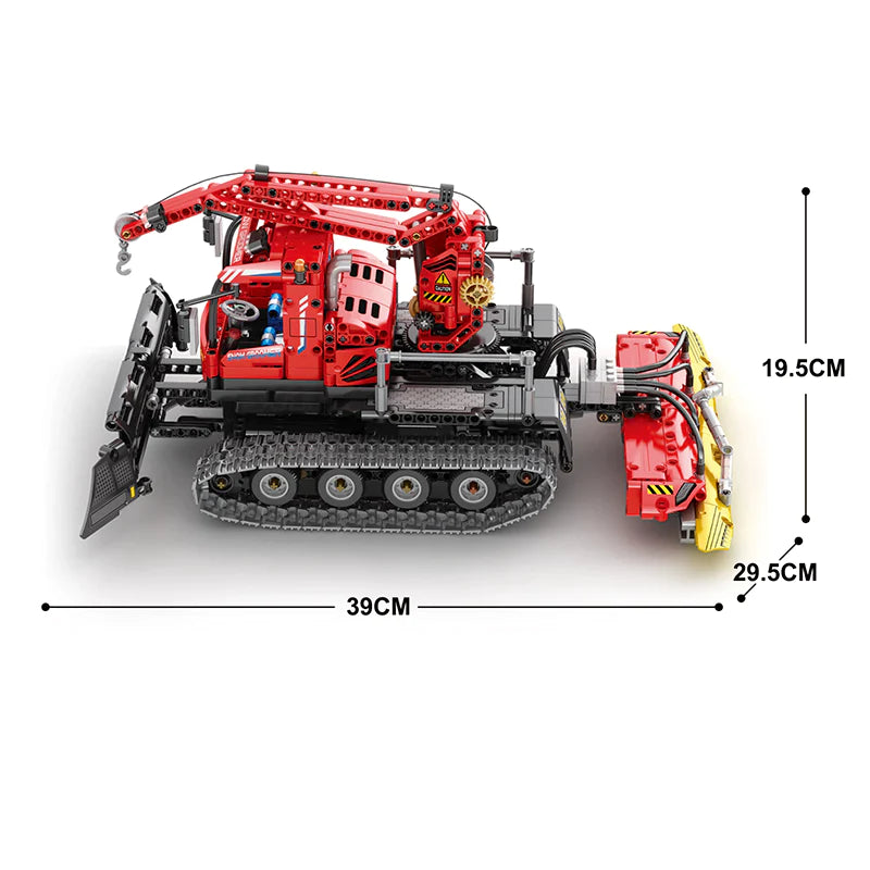 Trilumity Snow Groomer Building Block Set, Remote Control, 1,100-Piece