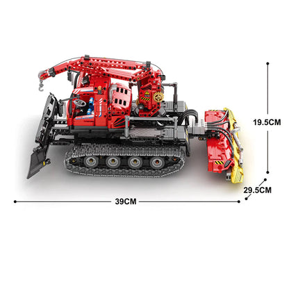 Trilumity Snow Groomer Building Block Set, Remote Control, 1,100-Piece
