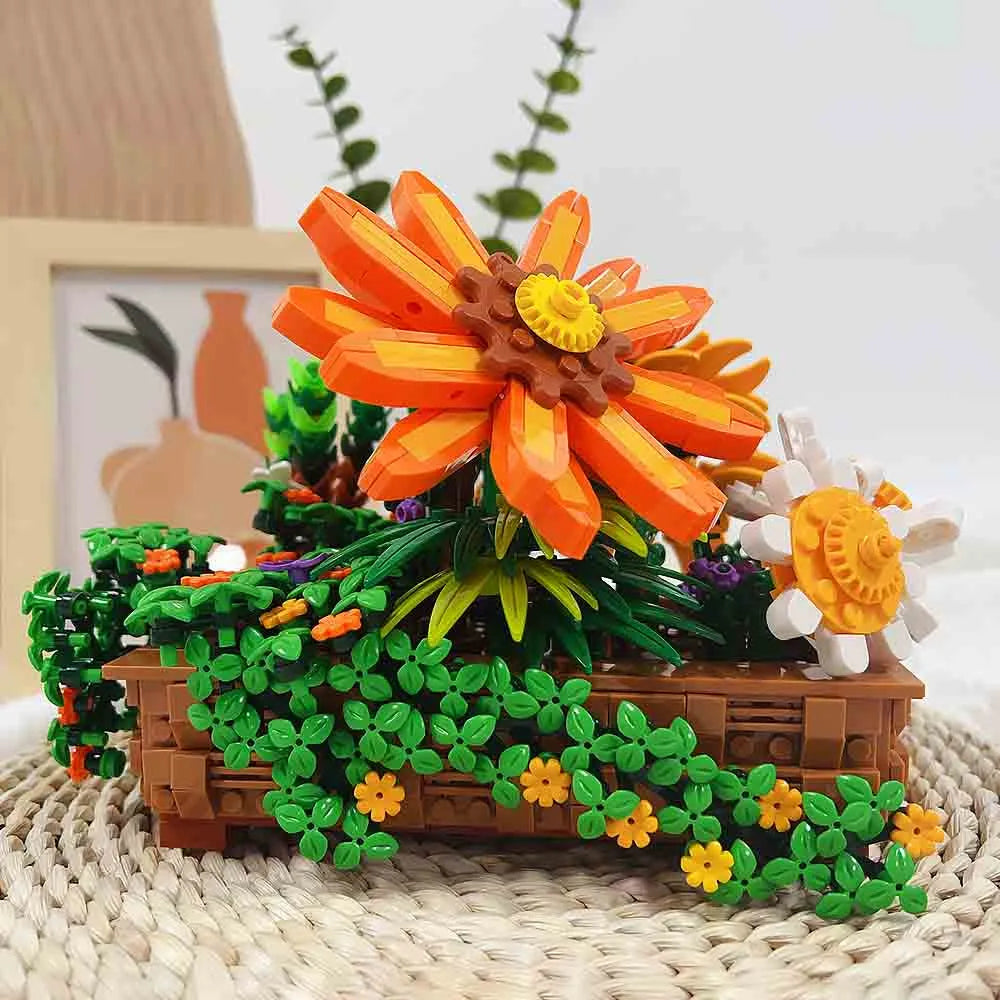 JieStar MOC Building Block Set: Creeper Plant Potted, Model JJ9034