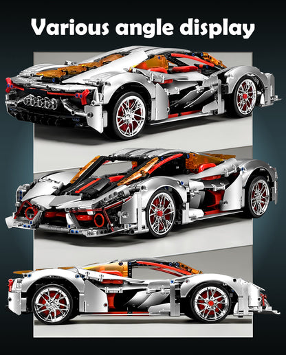 Trilumity Building Block Set: 1:10 Lamborghini Three Thousand Years Sports Car Building Sets (2130-Piece)