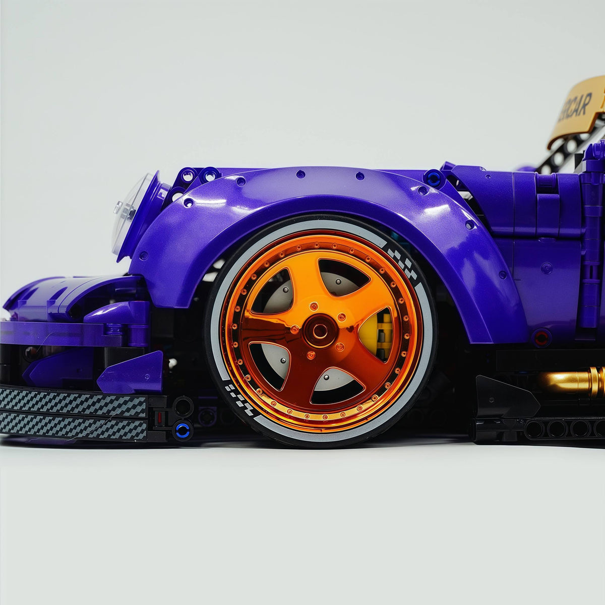 Trilumity Motorized Building Block Set: The Ultimate Widebody Porsche 964 RWB, Widebody German Coupe (3950-Piece)
