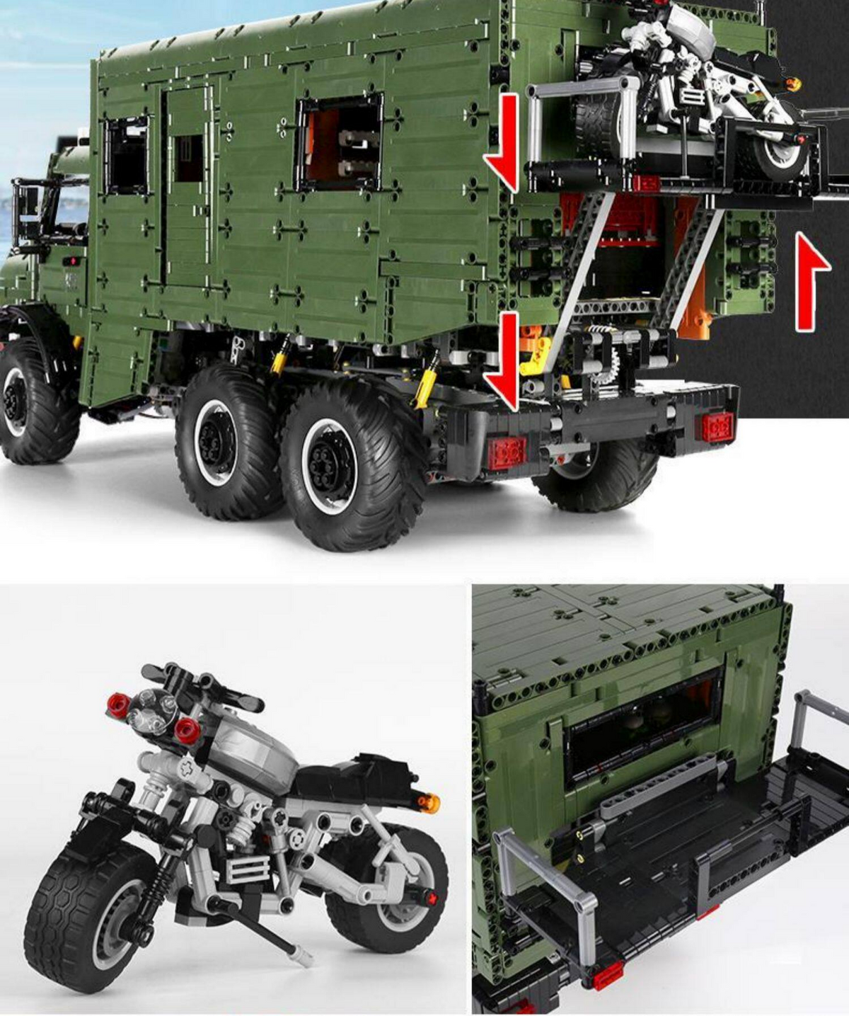 Trilumity Building Block Set: 1:8 Remote-Controlled Mercedes Unimog Expedition Truck | Fully Motorized Collector’s Edition (6689-Piece)