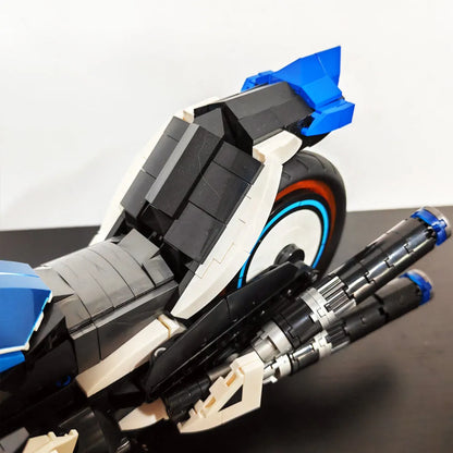 JieStar MOC Building Block Set: CYBERANGEL Concept Motorcycle, Model 58013
