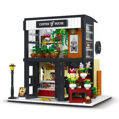 MORK Building Block Set: Flower Coffee House, Model 031066