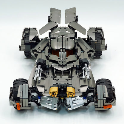 Trilumity Motorized Building Block Set: 1:8 Superhero Batman Car Set | Gun Gray Metallic Edition (2851-Piece)